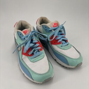 NIKE AIR MAX 90 GIRLS YOUTH ATHLETIC RUNNING SHOES Size 7Y